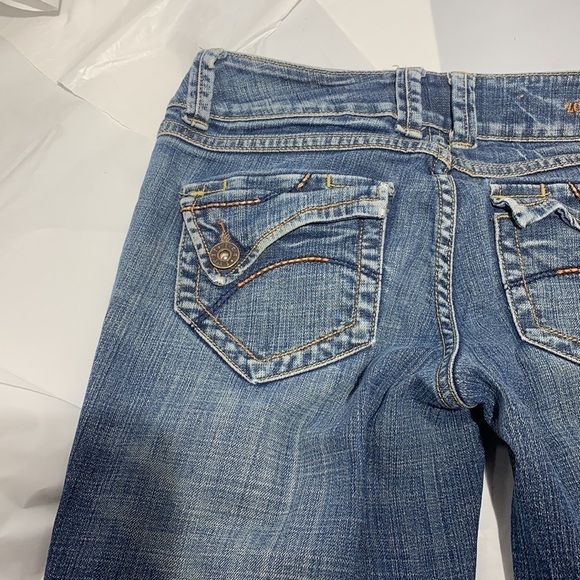 Women’s ZCo Low Rise Boot Cut Washed Blue Jeans Size 7 - Picture 6 of 11
